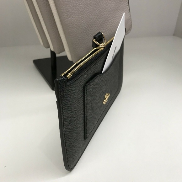 F39236 Wallet Wristlet Black Crossgrain Leather - Picture 6 of 6